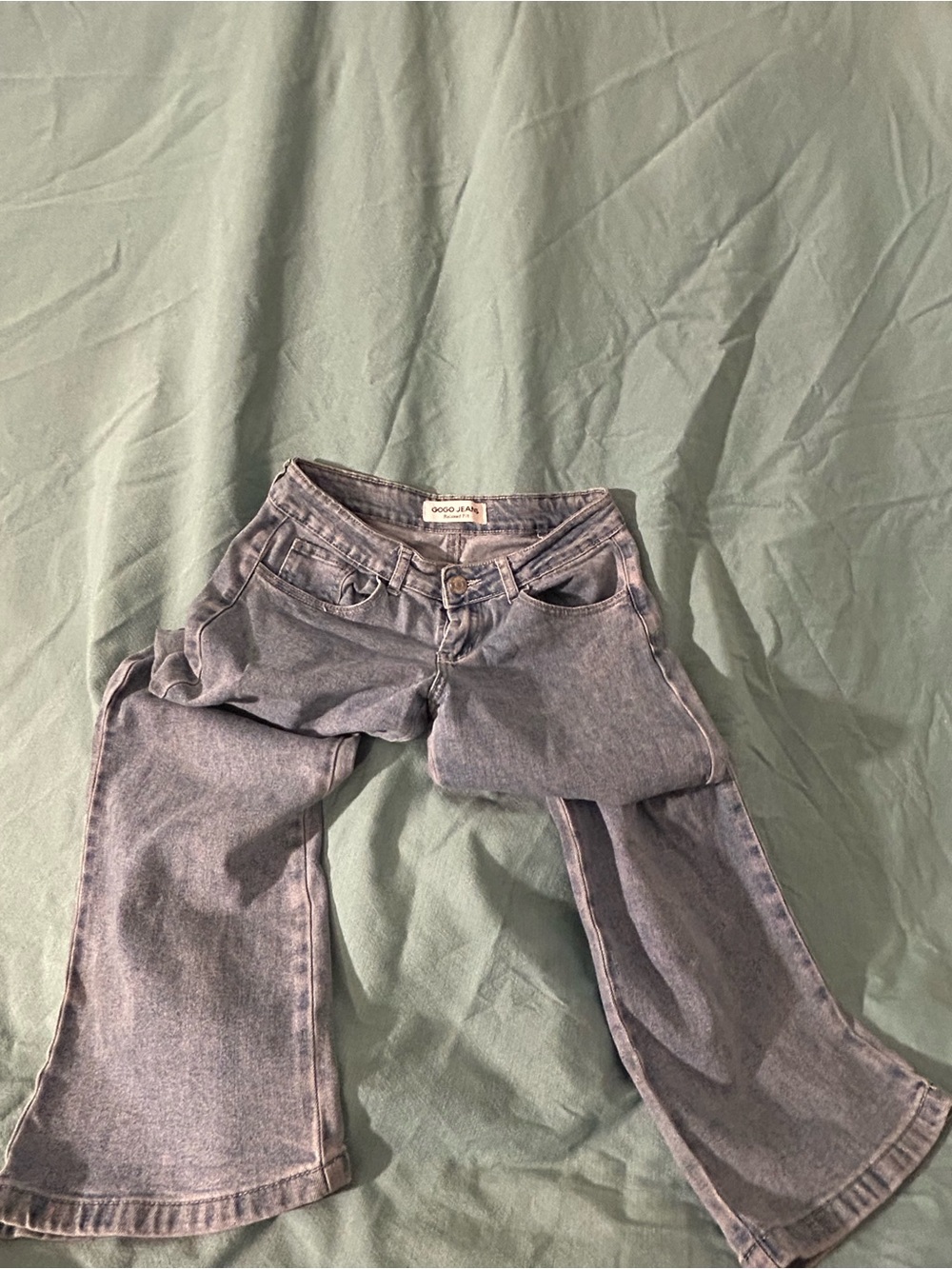 GOGO Light Blue Wide-Leg Jeans